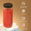 imageJoyJolt 16 oz Reusable Glass Bottles with Caps Set of 8 Juicing Bottles With Lids and Juice Jars Labels Glasses for Cold Brew SmoothieBlack Lids