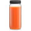 imageJoyJolt 16 oz Reusable Glass Bottles with Caps Set of 8 Juicing Bottles With Lids and Juice Jars Labels Glasses for Cold Brew SmoothieBlack Lids