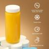 imageJoyJolt 16 oz Reusable Glass Bottles with Caps Set of 8 Juicing Bottles With Lids and Juice Jars Labels Glasses for Cold Brew SmoothieWhite Lids