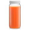imageJoyJolt 16 oz Reusable Glass Bottles with Caps Set of 8 Juicing Bottles With Lids and Juice Jars Labels Glasses for Cold Brew SmoothieWhite Lids