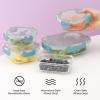 imageJoyJolt 24pc Borosilicate Glass Storage Containers with Lids  12 AirtightFreezer Safe Food Storage Containers for Pantry and Kitchen  Meal Prep Container for Lunch  Glass Tupperware SetBlue