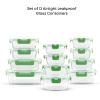 imageJoyJolt 24pc Borosilicate Glass Storage Containers with Lids  12 AirtightFreezer Safe Food Storage Containers for Pantry and Kitchen  Meal Prep Container for Lunch  Glass Tupperware SetColor Green