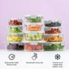 imageJoyJolt 24pc Borosilicate Glass Storage Containers with Lids  12 AirtightFreezer Safe Food Storage Containers for Pantry and Kitchen  Meal Prep Container for Lunch  Glass Tupperware SetColor Sage Green