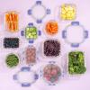 imageJoyJolt 24pc Borosilicate Glass Storage Containers with Lids  12 AirtightFreezer Safe Food Storage Containers for Pantry and Kitchen  Meal Prep Container for Lunch  Glass Tupperware SetColor Very Peri