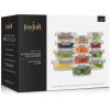 imageJoyJolt 24pc Borosilicate Glass Storage Containers with Lids  12 AirtightFreezer Safe Food Storage Containers for Pantry and Kitchen  Meal Prep Container for Lunch  Glass Tupperware SetGray
