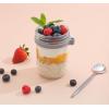 imageJoyJolt 3Pack Glass Overnight Oats Jars with Lids and Spoons Set 16 oz Mason Jars for Overnight Oats Chia Pudding Jars with Lids  BPAFree Leak Proof Small Containers for Meal PrepGrey