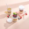 imageJoyJolt 3Pack Glass Overnight Oats Jars with Lids and Spoons Set 16 oz Mason Jars for Overnight Oats Chia Pudding Jars with Lids  BPAFree Leak Proof Small Containers for Meal PrepWhite