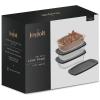imageJoyJolt 3pc Loaf Pans for Baking Bread with Lids Baking Set 19 Quart Large Rectangular Baking Dish With Lid Oven Pan Banana Bread Pan Lasagna Pan Deep with Lid Bread Saver Container AirtightBlack