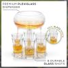 imageJoyJolt 6 Shot Glass Dispenser and Glass Set 32oz Liquor Dispenser for Home Bar Accessories Parties