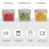 imageJoyJolt 8 Oz Mason Jars With Lids Labels and Measures 6Pack Wide Mouth Mason Jars Glass Jar with Lid and Band Airtight Canning Jars Overnight Oats Jars Salad Jars Sourdough Starter Jar8 Oz