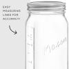 imageJoyJolt 8 Oz Mason Jars With Lids Labels and Measures 6Pack Wide Mouth Mason Jars Glass Jar with Lid and Band Airtight Canning Jars Overnight Oats Jars Salad Jars Sourdough Starter Jar32 Oz