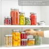 imageJoyJolt 8 Oz Mason Jars With Lids Labels and Measures 6Pack Wide Mouth Mason Jars Glass Jar with Lid and Band Airtight Canning Jars Overnight Oats Jars Salad Jars Sourdough Starter Jar16 Oz