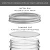 imageJoyJolt 8 Oz Mason Jars With Lids Labels and Measures 6Pack Wide Mouth Mason Jars Glass Jar with Lid and Band Airtight Canning Jars Overnight Oats Jars Salad Jars Sourdough Starter Jar8 Oz