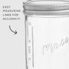 imageJoyJolt 8 Oz Mason Jars With Lids Labels and Measures 6Pack Wide Mouth Mason Jars Glass Jar with Lid and Band Airtight Canning Jars Overnight Oats Jars Salad Jars Sourdough Starter Jar16 Oz