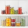 imageJoyJolt 8 Oz Mason Jars With Lids Labels and Measures 6Pack Wide Mouth Mason Jars Glass Jar with Lid and Band Airtight Canning Jars Overnight Oats Jars Salad Jars Sourdough Starter Jar8 Oz