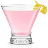 imageJoyJolt Afina Stemless Martini Glasses Set of 6 85oz Liquor Drinking Glasses for Cocktail and Margarita Bar Glass Cups Glass Dessert CupsSet of 6