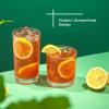 imageJoyJolt Alain Drinking Glasses Set of 8 Glass Tumblers Highball 14oz Bar Glasses and Lowball 10oz Rocks Glasses Set Cocktail Juice Whiskey Glasses or Water Glasses Kitchen or Bar Glassware SetClear Glasses