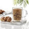 imageJoyJolt Aroma Disney Mickey and Pluto 135oz Glass Coffee Cups Set  2 Insulated Double Wall Mugs Large Espresso Cups  Unique Disney Cups