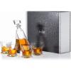 imageJoyJolt Atlas 5Piece Luxury Crystal Whiskey Decanter Set 22 oz Decanter ampamp 4 x 108 oz Old Fashioned Whiskey Glasses