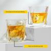 imageJoyJolt Aurora Crystal Whiskey Glasses 74oz Twisted Whiskey Glass Set of 2 Old Fashioned Liquor and Drinking Glasses Crystal Scotch Whisky Glass Set for BourbonAurora Whiskey Glasses