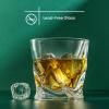 imageJoyJolt Aurora Crystal Whiskey Glasses 74oz Twisted Whiskey Glass Set of 2 Old Fashioned Liquor and Drinking Glasses Crystal Scotch Whisky Glass Set for BourbonAtlas whiskey Glasses