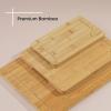imageJoyJolt Bamboo Cutting Boards  Large ampamp Small Wooden Boards Serving Cheese Bread or Chopping Boards NonSlip