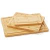 imageJoyJolt Bamboo Cutting Boards  Large ampamp Small Wooden Boards Serving Cheese Bread or Chopping Boards NonSlip