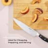 imageJoyJolt Bamboo Cutting Boards  Large ampamp Small Wooden Boards Serving Cheese Bread or Chopping Boards NonSlip