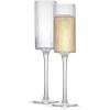 imageJoyJolt Bedside Water Carafe and Glass Set Elle Fluted Glass Carafe and Ribbed Glassware Vintage Nightstand Water Mouthwash Decanter for Bathroom or Ribbed Vase Mid Century Modern GlasswareChampagne Glasses