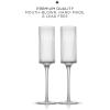 imageJoyJolt Bedside Water Carafe and Glass Set Elle Fluted Glass Carafe and Ribbed Glassware Vintage Nightstand Water Mouthwash Decanter for Bathroom or Ribbed Vase Mid Century Modern GlasswareChampagne Glasses