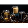 imageJoyJolt Caleo Collection Double Wall Insulated Glass Coffee Cups Set Of 2 13Ounces13 ounces