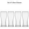 imageJoyJolt Callen 155oz Beer Glasses Set of 4 Beer Pint Glass Craft Beer Glass Pilsner Glasses IPA Beer Glass Solid Glassware Beer Cup Classic Beer Gifts Beer Cups Mugs and Beer Glasses for Men