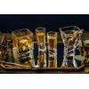 imageJoyJolt Carre Shot Glasses Square Heavy Base Shot Glass Set Of 4 18OunceMartini Glasses