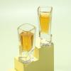 imageJoyJolt Carre Shot Glasses Square Heavy Base Shot Glass Set Of 4 18OunceShot Glasses