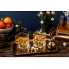 imageJoyJolt Carre Shot Glasses Square Heavy Base Shot Glass Set Of 4 18OunceWhiskey Glasses