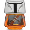 imageJoyJolt Character Stackable Star Wars Drinking Glasses  8oz Mandalorian Glass Cups Head and Body  Set of 2 for Bar Kitchen  Fun Glassware Star Wars GiftsThe Mandalorian