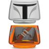 imageJoyJolt Character Stackable Star Wars Drinking Glasses  8oz Mandalorian Glass Cups Head and Body  Set of 2 for Bar Kitchen  Fun Glassware Star Wars GiftsThe Mandalorian