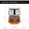 imageJoyJolt Character Stackable Star Wars Drinking Glasses  8oz Mandalorian Glass Cups Head and Body  Set of 2 for Bar Kitchen  Fun Glassware Star Wars GiftsThe Mandalorian