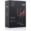 imageJoyJolt Claire 14oz Red Wine Glass Set Large Wine Glasses Set of 2 Elegant Crystal Wide Rim Stemware Modern Glasses with Stem Made in Europe Stemmed Glassware for Unique GiftsRed Wine Glasses