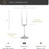 imageJoyJolt Claire 14oz Red Wine Glass Set Large Wine Glasses Set of 2 Elegant Crystal Wide Rim Stemware Modern Glasses with Stem Made in Europe Stemmed Glassware for Unique GiftsChampagne Flutes