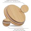 imageJoyJolt Cookie Jar 1 Large Glass Jars With Bamboo Lids Set For Kitchen Counter Rice Jar Candy Jar Flour and Sugar Containers Canisters 31OZ Big Glass Jar with Lid Airtight Glass Storage