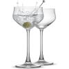 imageJoyJolt Crystal Cocktail Glasses  Coupe Glasses Made in Europe 92oz Martini Glasses Set of 2 Martini Glass for Cocktails Summer Drinks Champagne  coupe cocktail glass set