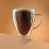 imageJoyJolt Declan Irish Double Wall Insulated Glass Coffee Cups Set of 2 15Ounces
