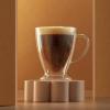 imageJoyJolt Declan Irish Double Wall Insulated Glass Coffee Cups Set of 2 15Ounces