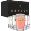 imageJoyJolt Disney Princess Iconic Tall 16 oz Drinking Glasses Highball Glass Cups Set of 6 ft Snow White Cinderella Sleeping Beauty and more Water Juice Coffee Tea Tumblers Disney Gifts16 ounce