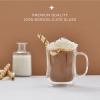 imageJoyJolt Double Wall Glass Coffee Mugs  135oz Diner Coffee Mug Set of 2 Glass Coffee Cups Insulated Coffee Mug Cappuccino Cup Latte Cup Glasses That Dont Sweat Clear Mugs for Hot Beverages