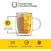 imageJoyJolt Double Wall Glasses 135Ounce Insulated Mugs Double Walled Glass Cups For Coffee Tea Set of 2