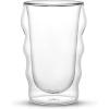 imageJoyJolt Double Walled Espresso Glasses  Christian Siriano Flux 2oz Espresso Cups 2x Small Double Wall Glass Coffee Cups Demitasse Cups Espresso Measuring Cup or Limoncello Liqueur Shot Glasses