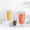 imageJoyJolt Double Walled Espresso Glasses  Christian Siriano Flux 2oz Espresso Cups 2x Small Double Wall Glass Coffee Cups Demitasse Cups Espresso Measuring Cup or Limoncello Liqueur Shot Glasses