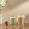 imageJoyJolt Double Walled Espresso Glasses  Christian Siriano Flux 2oz Espresso Cups 2x Small Double Wall Glass Coffee Cups Demitasse Cups Espresso Measuring Cup or Limoncello Liqueur Shot Glasses
